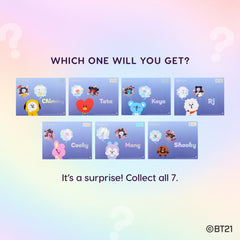 Mystery BT21 Face Crystals: seven character sheets, one surprise in every pack
