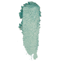 Mint 4 U ColourPop Super Shock Shadow swatch - shimmery mint green pigment smeared in a single swipe, showing metallic sparkle and creamy payoff on a clean white background.