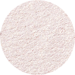 Mountain Lion Super Shock Shadow by Colourpop, a circular swatch of soft metallic champagne-beige eyeshadow with a smooth, ultra-shimmery finish shown in close-up texture against a white background.