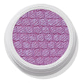 ColourPop Ripple Super Shock Shadow, a shimmering lavender eyeshadow with blue-violet sparkle, fills a textured quilted pan in a round white pot, shown top-down on a clean white background.