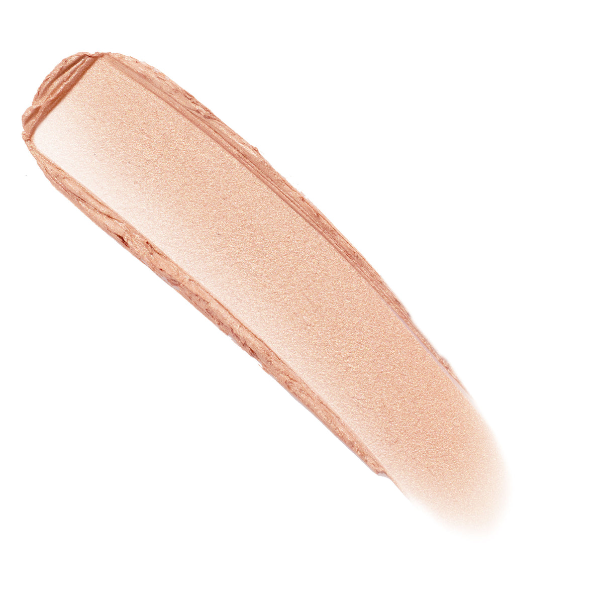 Sunlight Lite Stix cream highlighter swatch forming a smooth, pearly champagne-peach streak against a white background, showcasing the glow and blendable texture of the ColourPop Lite Stix.