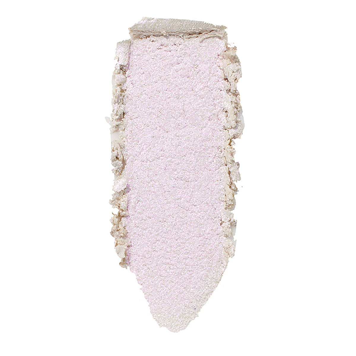 ColourPop Spellbound Super Shock Highlighter swatch, a single smear of icy pale lavender‑pink with fine pearlescent shimmer, showing its soft, cushiony texture on a clean white background.