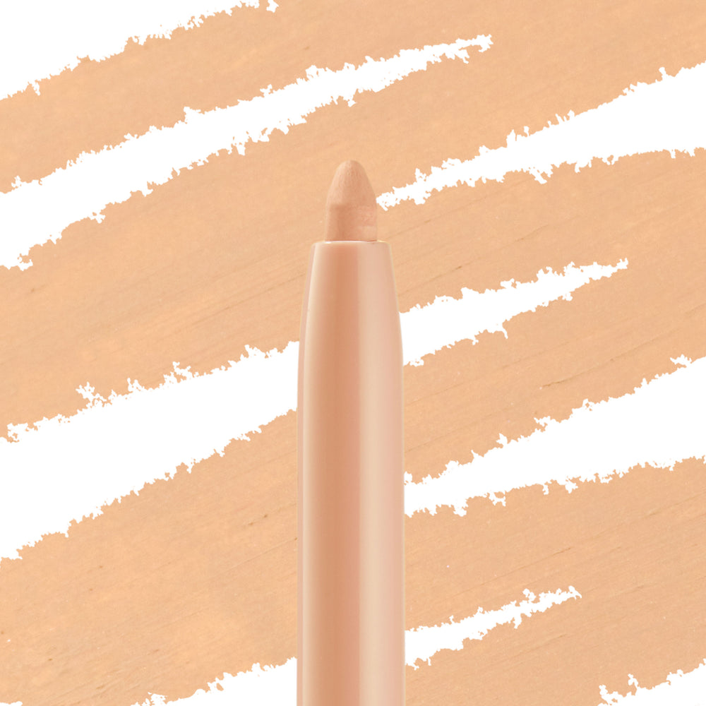 Honeydude ColourPop Crème Gel Liner showcasing a creamy nude-beige tip against matching swatch streaks, highlighting the smooth gel pencil eyeliner and its soft honey-tan shade for everyday neutral looks.